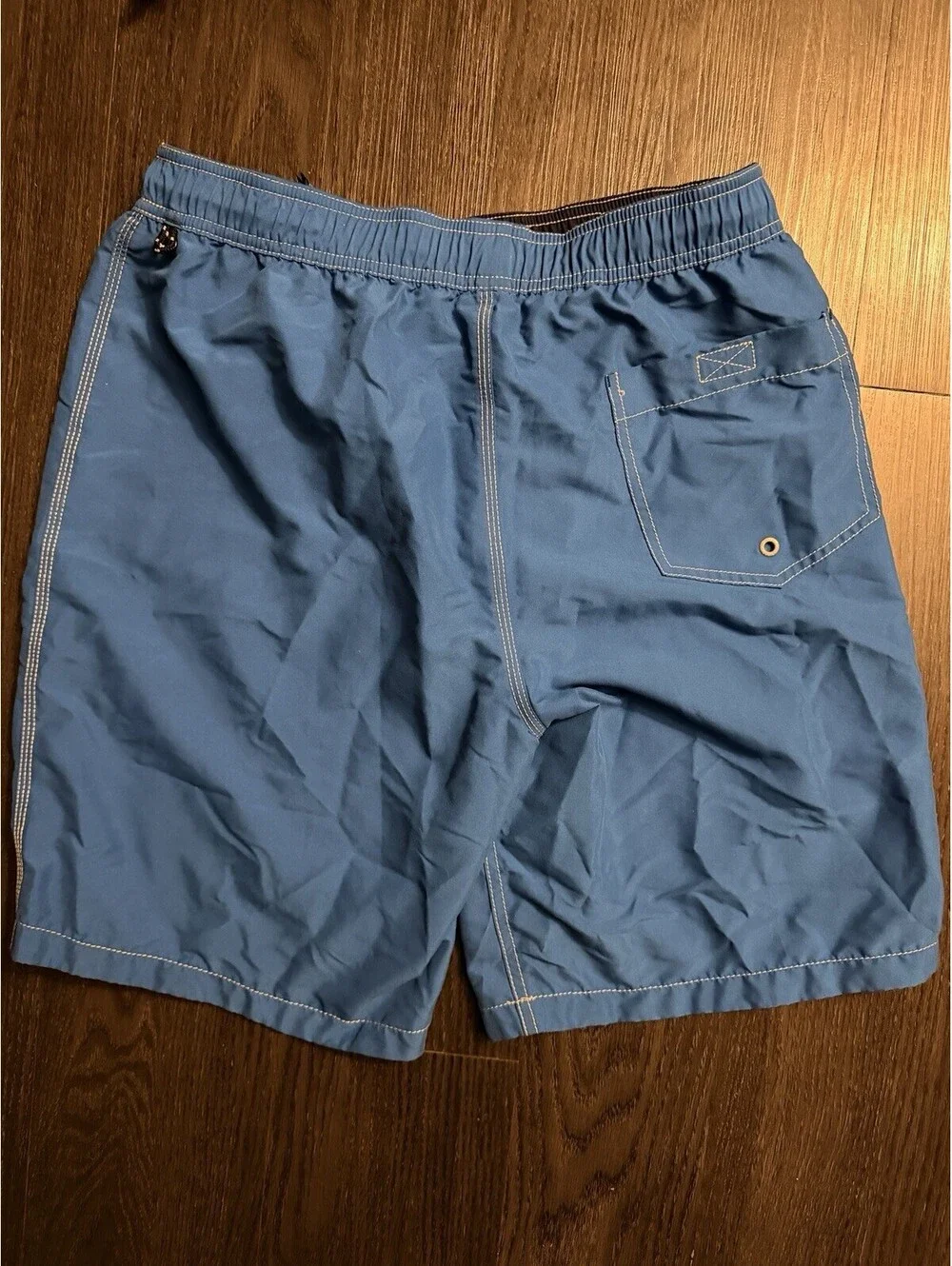 Tommy Hilfiger Blue Cargo Swim Trunks Back Pocket Detail M